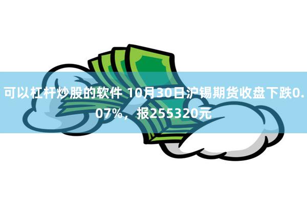 可以杠杆炒股的软件 10月30日沪锡期货收盘下跌0.07%，报255320元