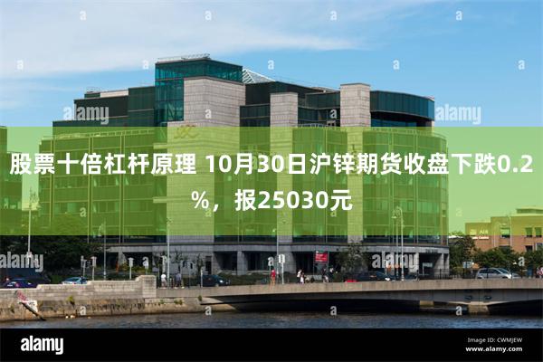 股票十倍杠杆原理 10月30日沪锌期货收盘下跌0.2%，报25030元