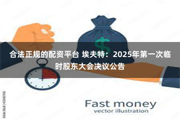 合法正规的配资平台 埃夫特：2025年第一次临时股东大会决议公告