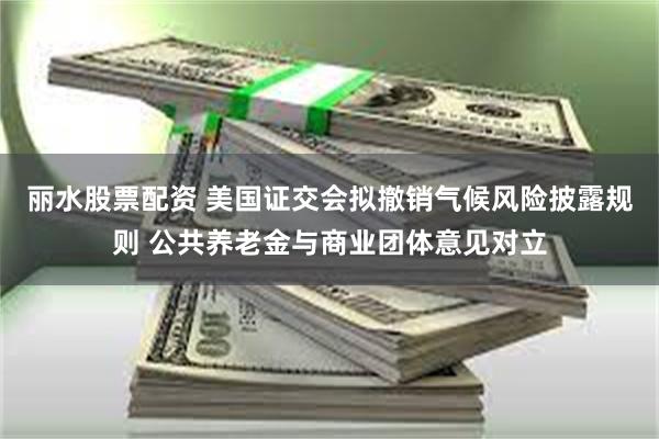 丽水股票配资 美国证交会拟撤销气候风险披露规则 公共养老金与商业团体意见对立
